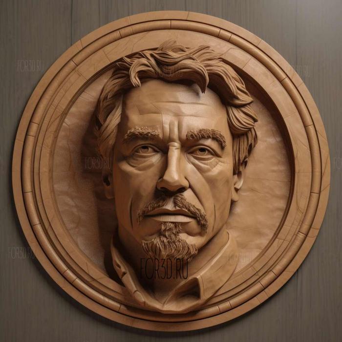 TONY STARK head 2 stl model for CNC